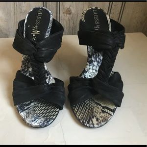 Wedged 4 inch heels.